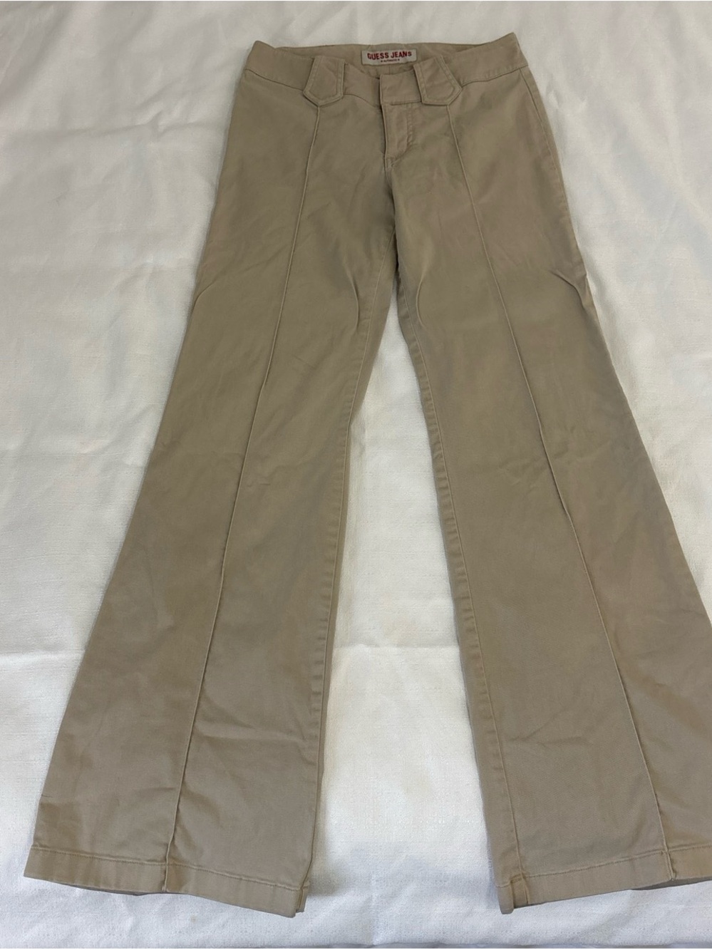 Guess Vintage Low Rise Jeans in Khaki - Picture 2 of 5